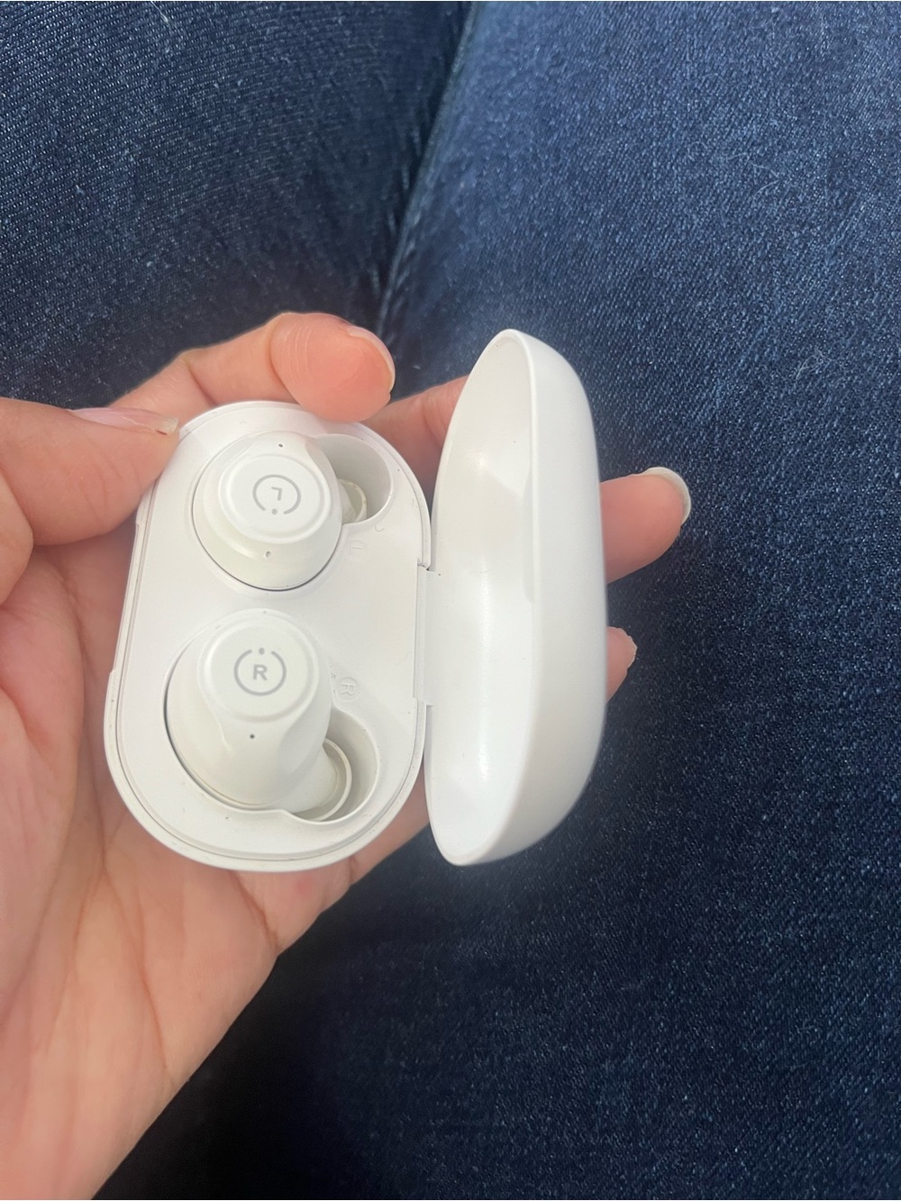 Wireless True Wireless Earbuds with Charging Case — White